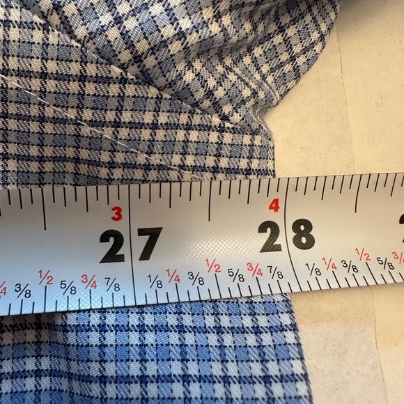 Proper Cloth Size 18.3 36.8 Big 2XL/3XL Tom Dress Shirt Supima Blue Multi Check - Picture 6 of 7